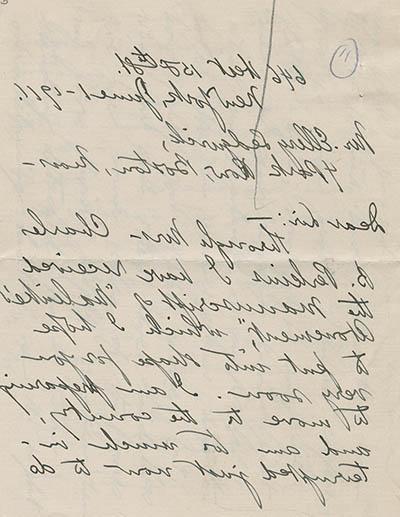 Letter from Mary Antin to Ellery Sedgwick, 1 June 1911 